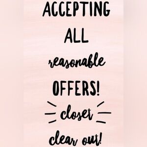 Closet Clear Out!!!! Let’s make a deal!